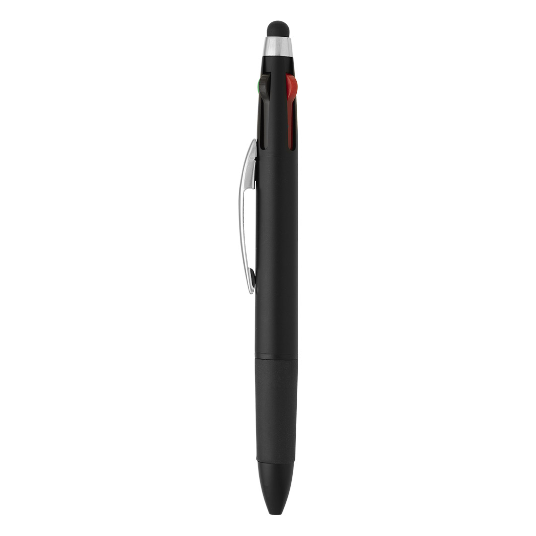 MULTIPEN, plastična "touch" hemijska olovka, crna