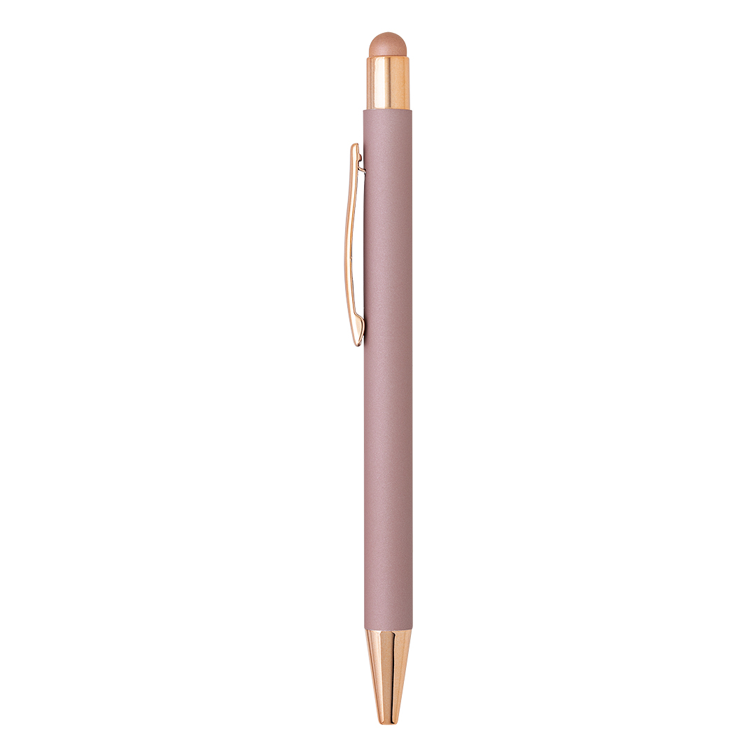 TITANIUM TOUCH COLOR, metalna "touch" hemijska olovka, roze zlatna