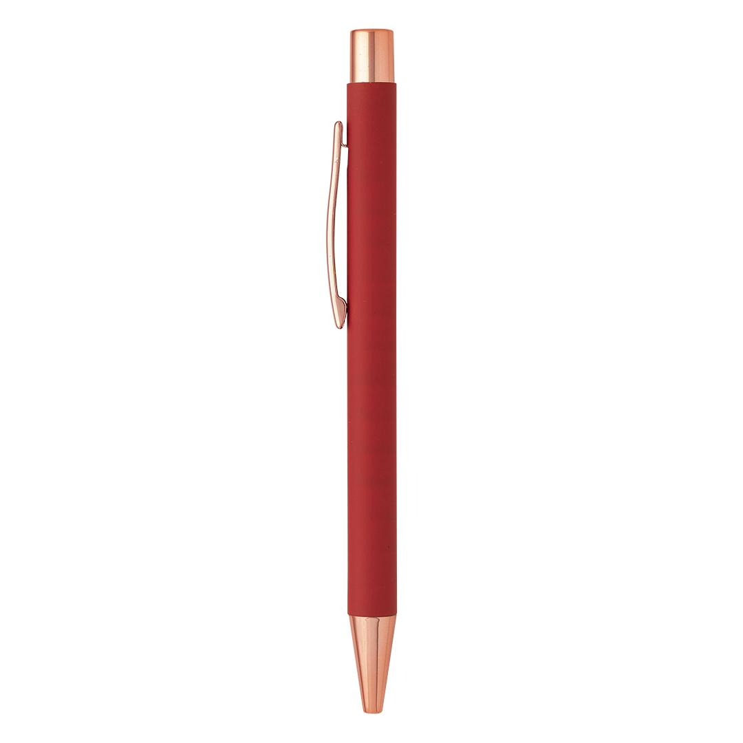 TITANIUM ROSE GOLD, metalna hemijska olovka, crvena