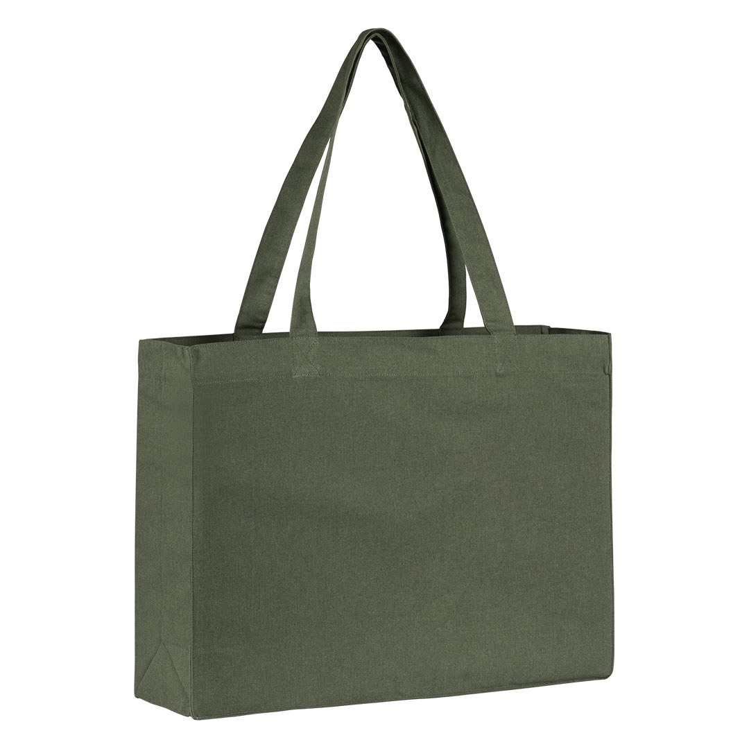 OLIVE, torba od recikliranog pamuka, 300 g/m2, maslinasta