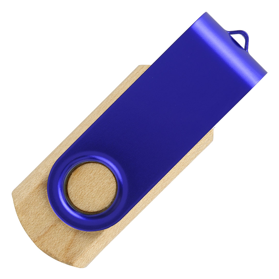 SMART WOOD 3.0, usb flash memorija, rojal plava, 128GB