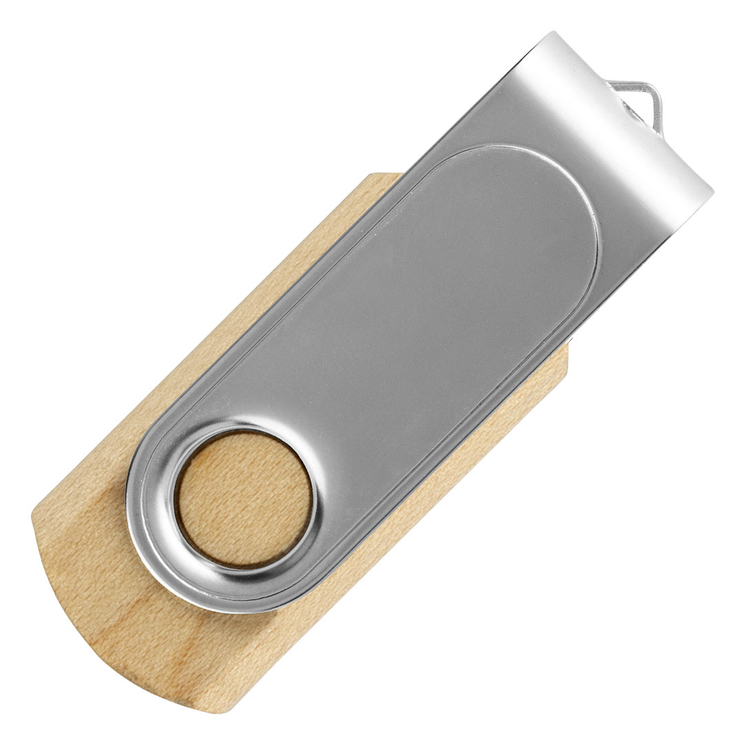 SMART WOOD 3.0, usb flash memorija, mat metalna, 16GB