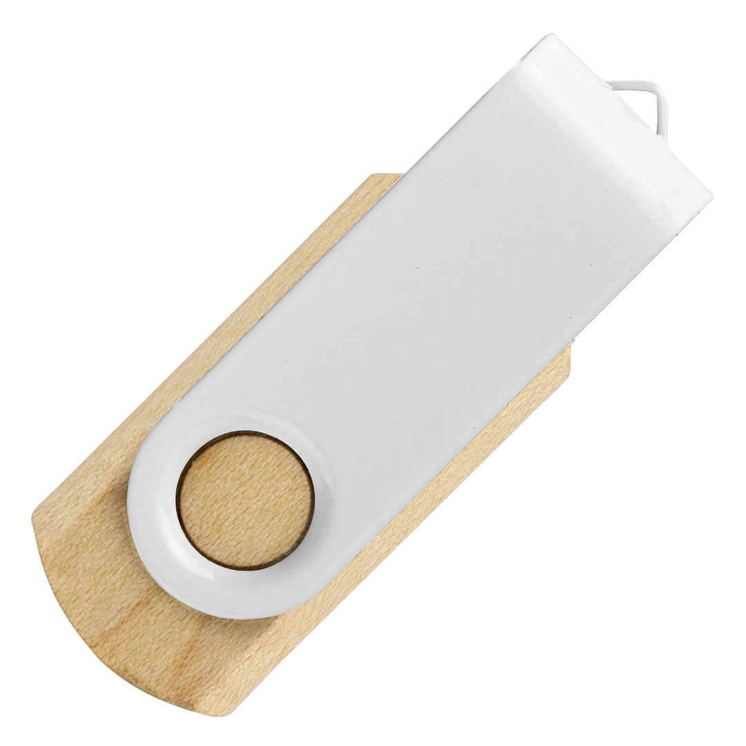 SMART WOOD, usb flash memorija, bela, 16GB