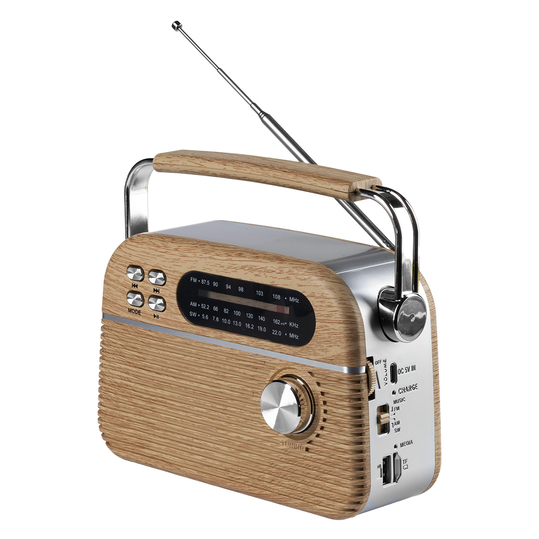 RETRO TUNE, radio i bežični zvučnik, 3w, bež