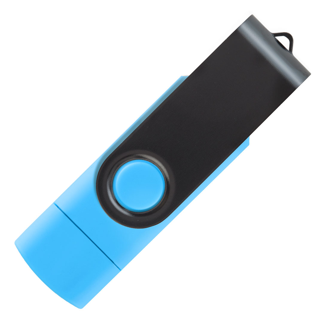 SMART C BLACK, usb flash memorija, svetlo plavi, 64GB
