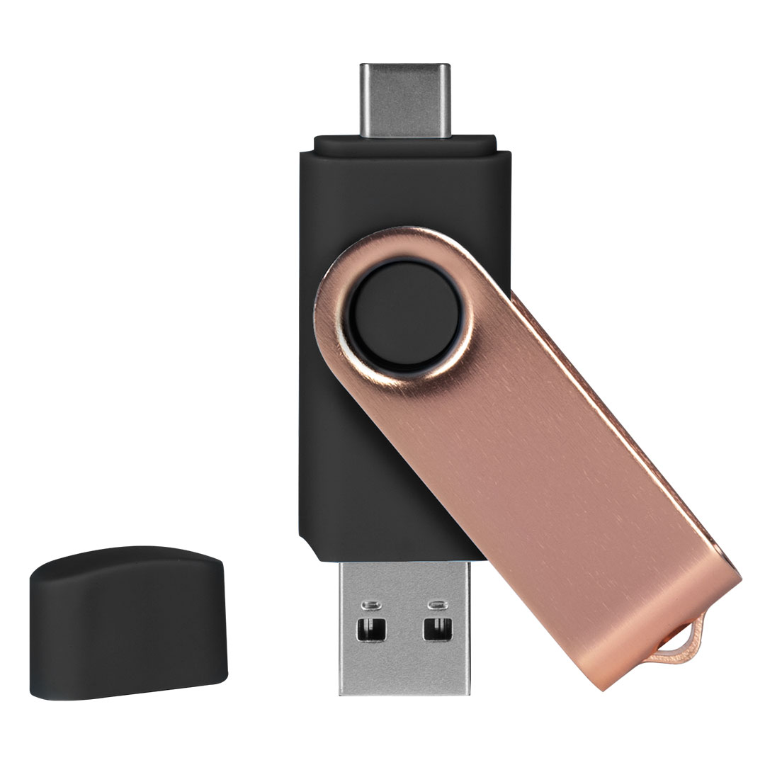 SMART C ROSE GOLD, usb flash memorija, crni, 32GB