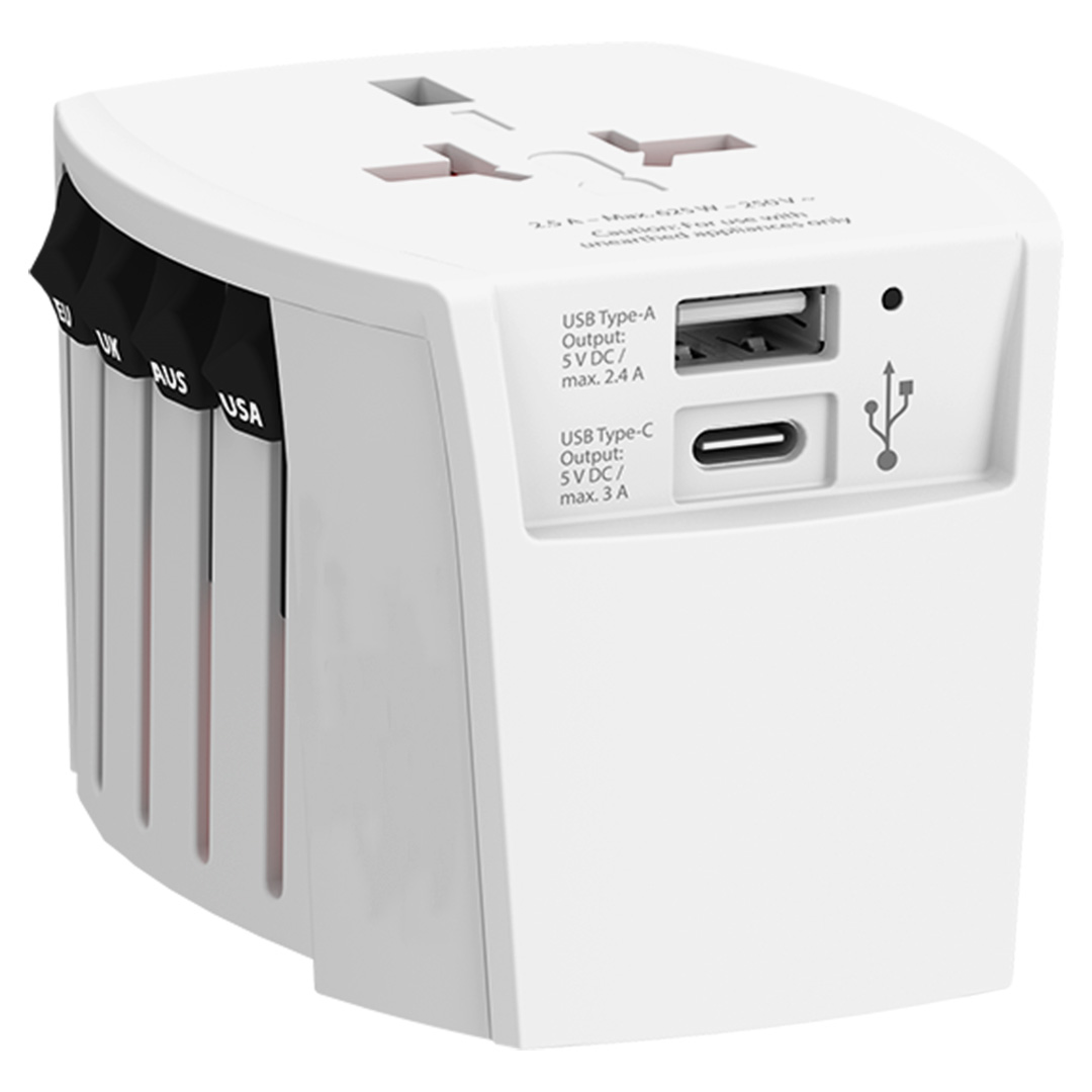 MUV USB AC 30PD, putni multiadapter 30w, beli