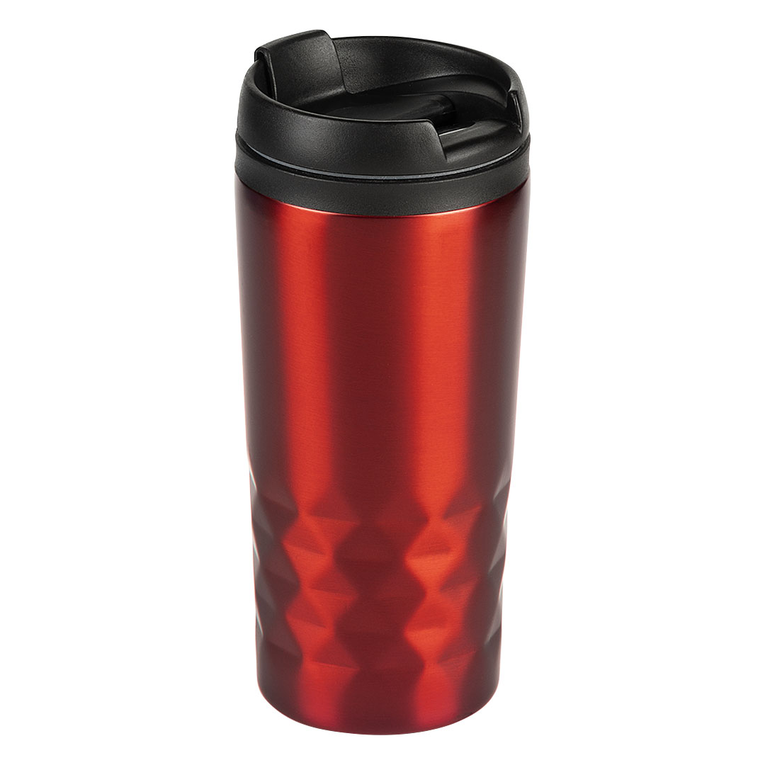 DIAMOND, čaša za poneti, 300 ml, crvena
