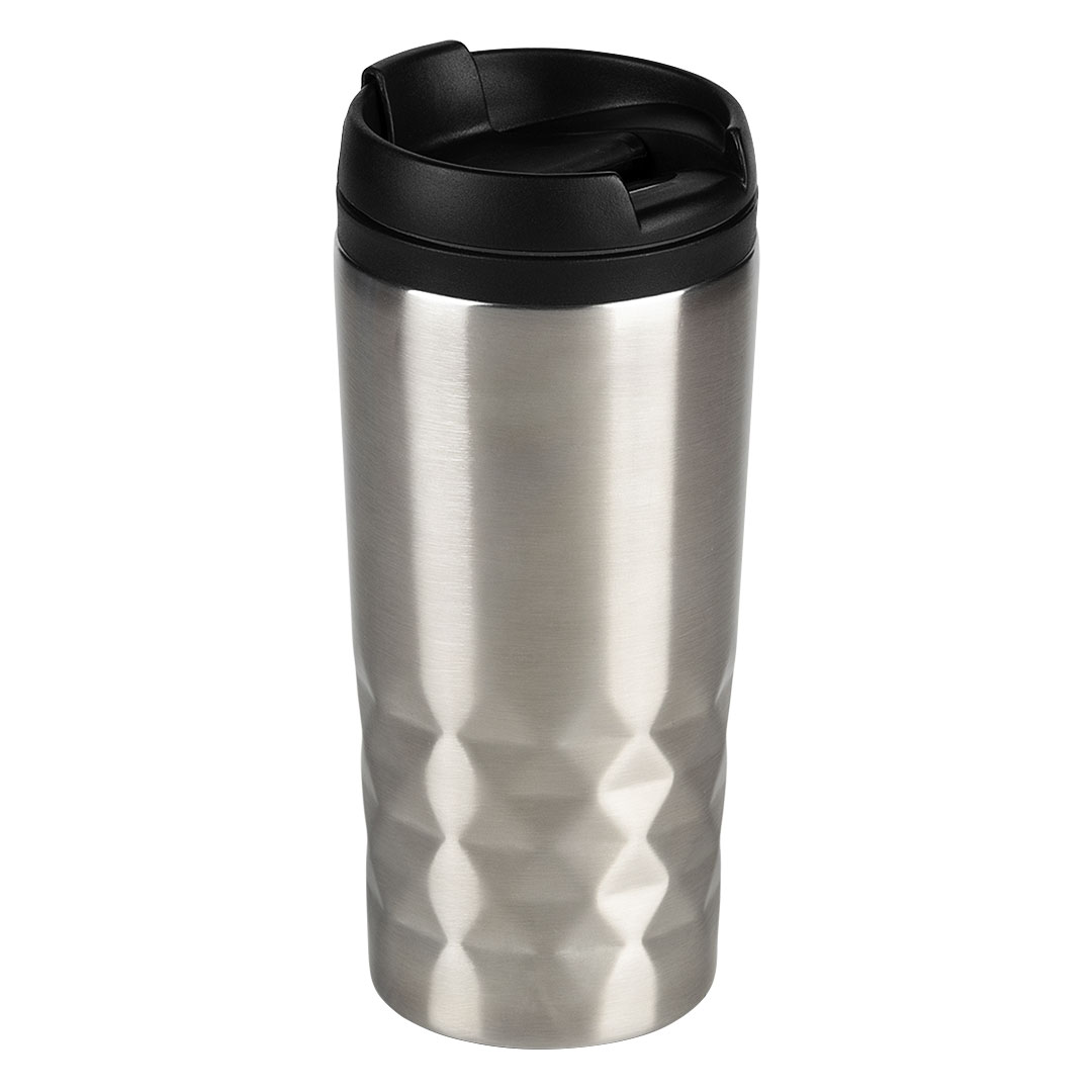 DIAMOND, čaša za poneti, 300 ml, srebrna