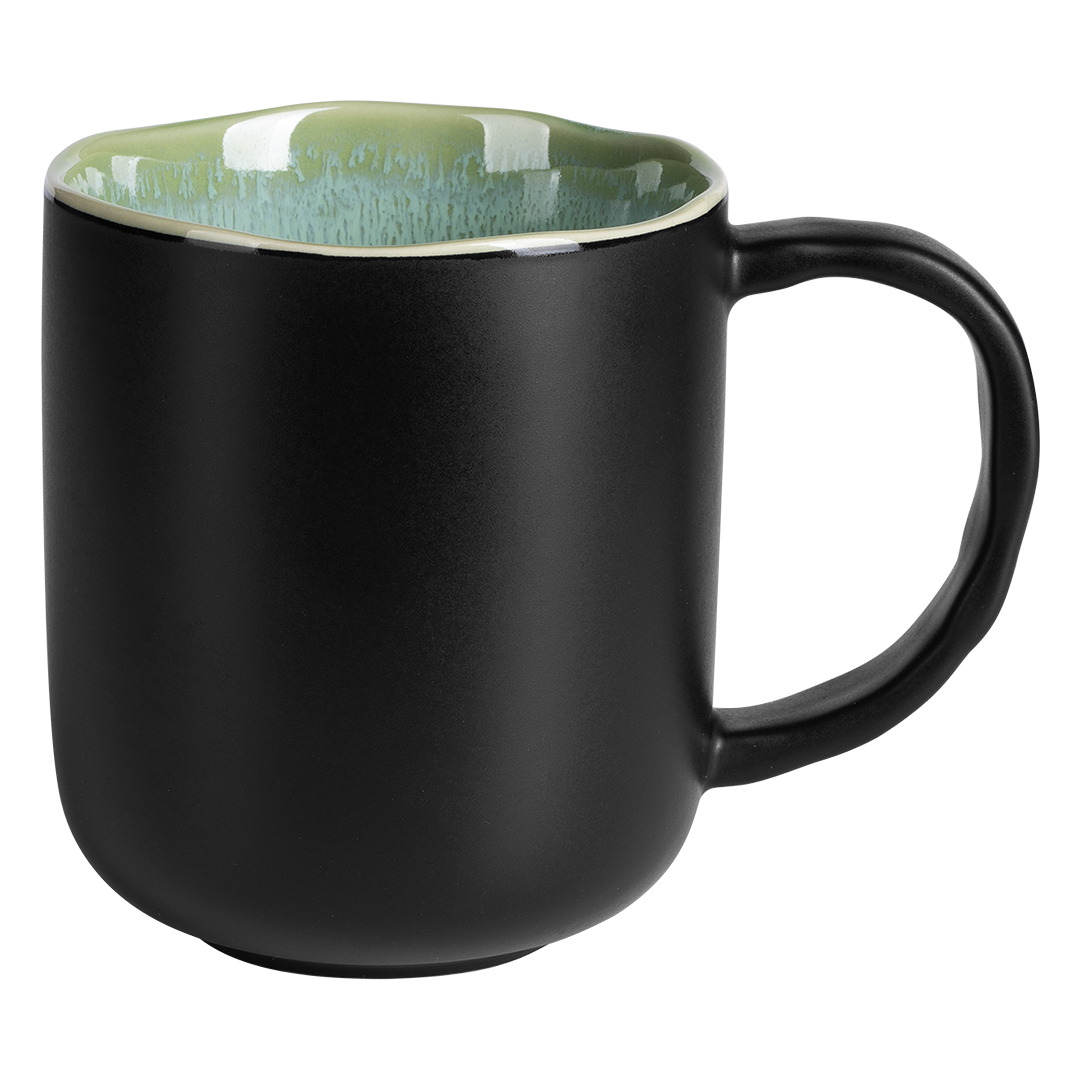BOHO, keramička šolja, 450 ml, zelena