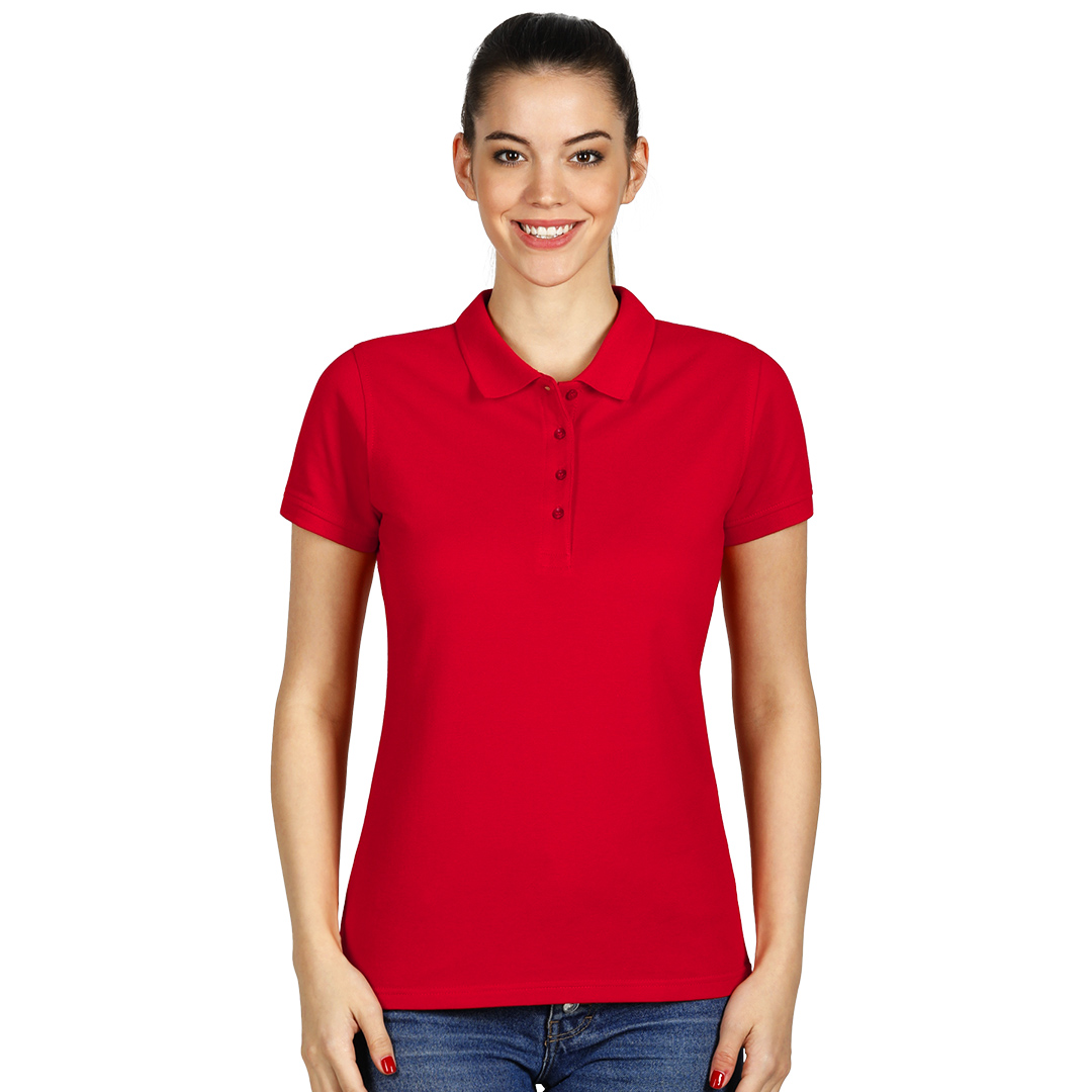 TOP GUN LADY, ženska polo majica, 210 g/m2, crvena
