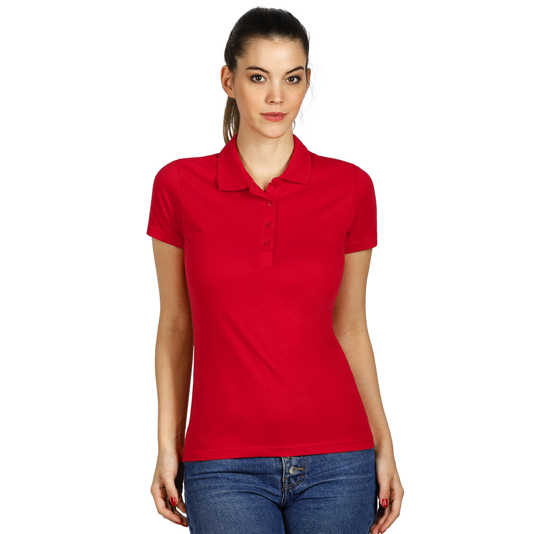 UNA, ženska polo majica, 180 g/m2, crvena