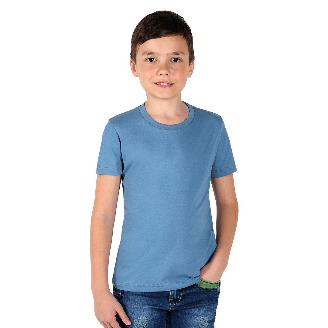 TERRA KID, dečja majica od organskog pamuka, 150g/m2, svetlo plava
