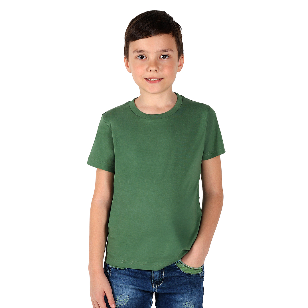 TERRA KID, dečja majica od organskog pamuka, 150g/m2, zelena