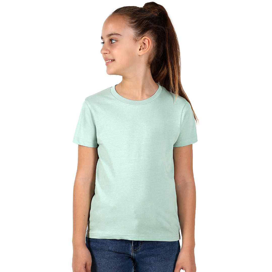 TERRA KID, dečja majica od organskog pamuka, 150g/m2, pastelno zelena
