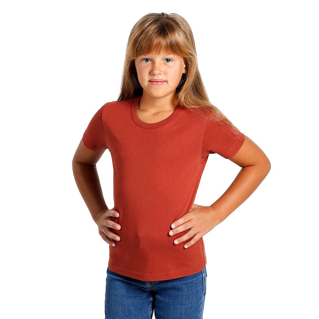 TERRA KID, dečja majica od organskog pamuka, 150g/m2, karamel