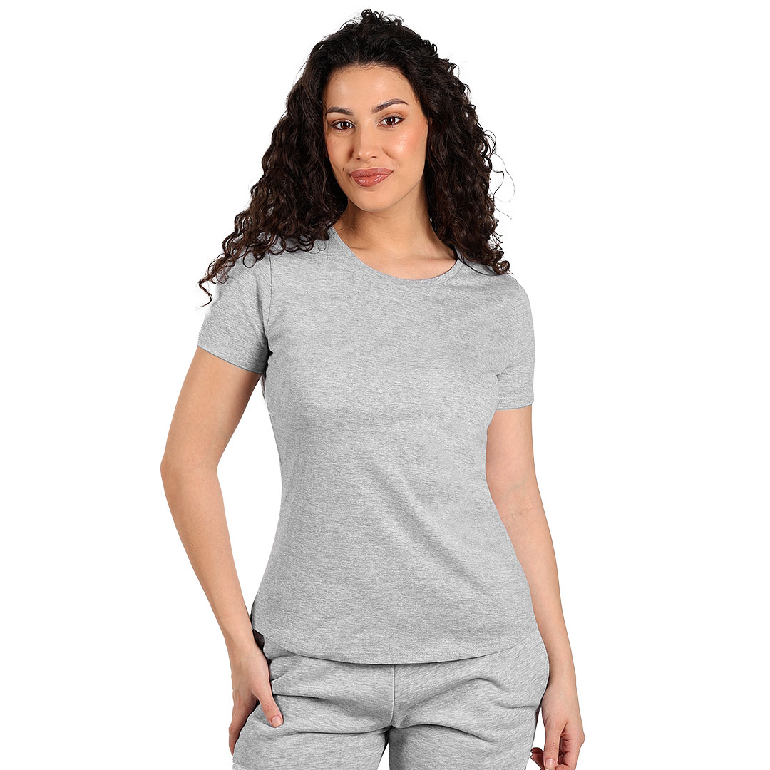 TARGET LADY, ženska pamučna majica, 160 g/m2, pepeljasta