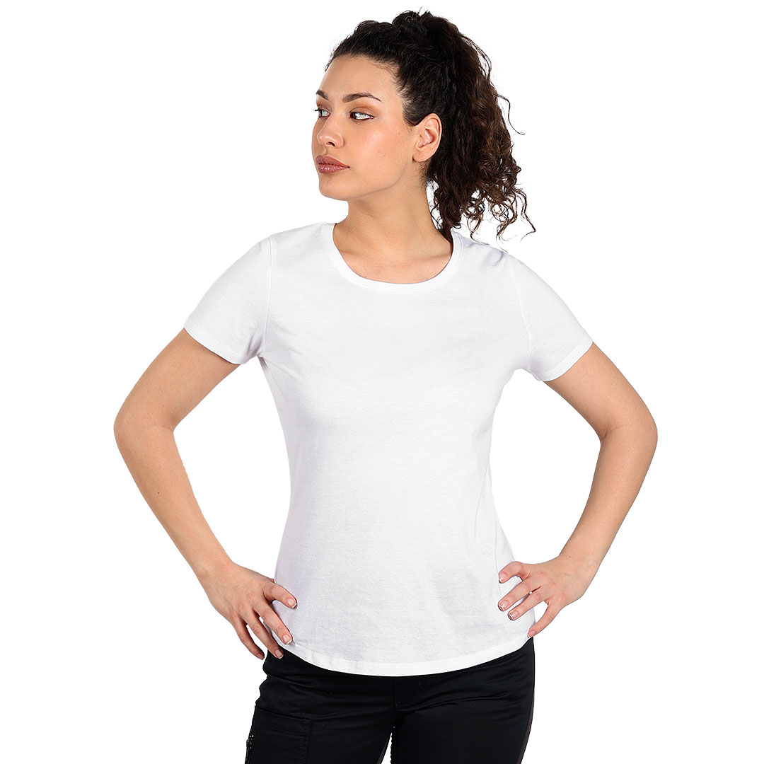 TARGET LADY, ženska pamučna majica, 160 g/m2, bela