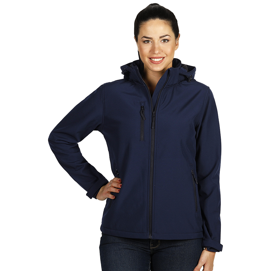 PROTECT WOMEN, ženska softshell jakna sa skidajućom kapuljačom, plava
