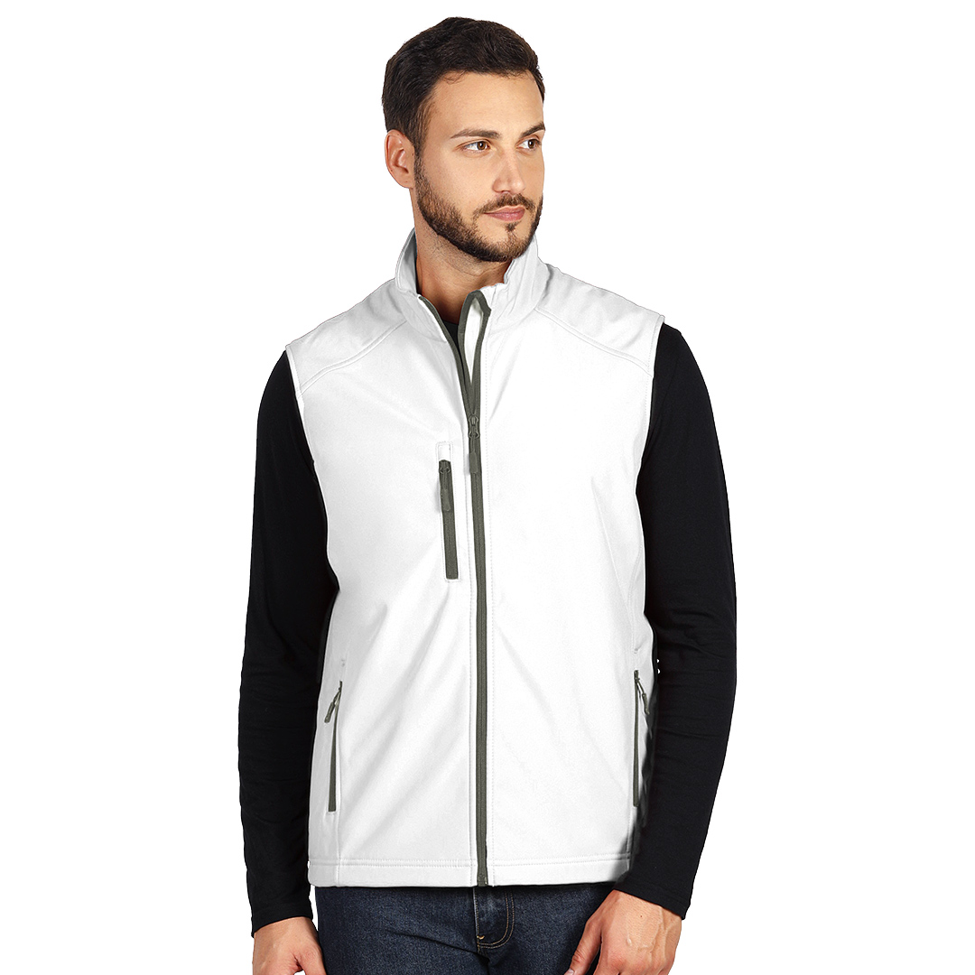 SKIPPER VEST, softshell prsluk, beli