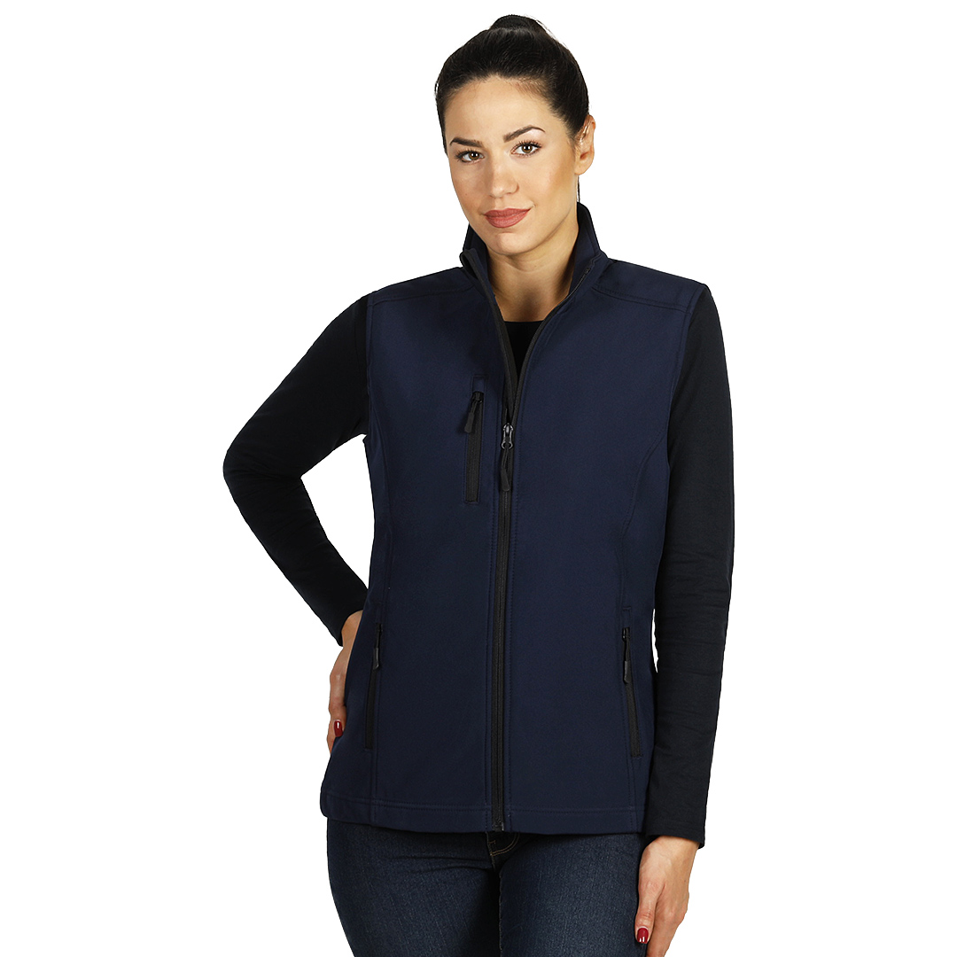 SKIPPER VEST WOMEN, ženski softshell prsluk, plavi