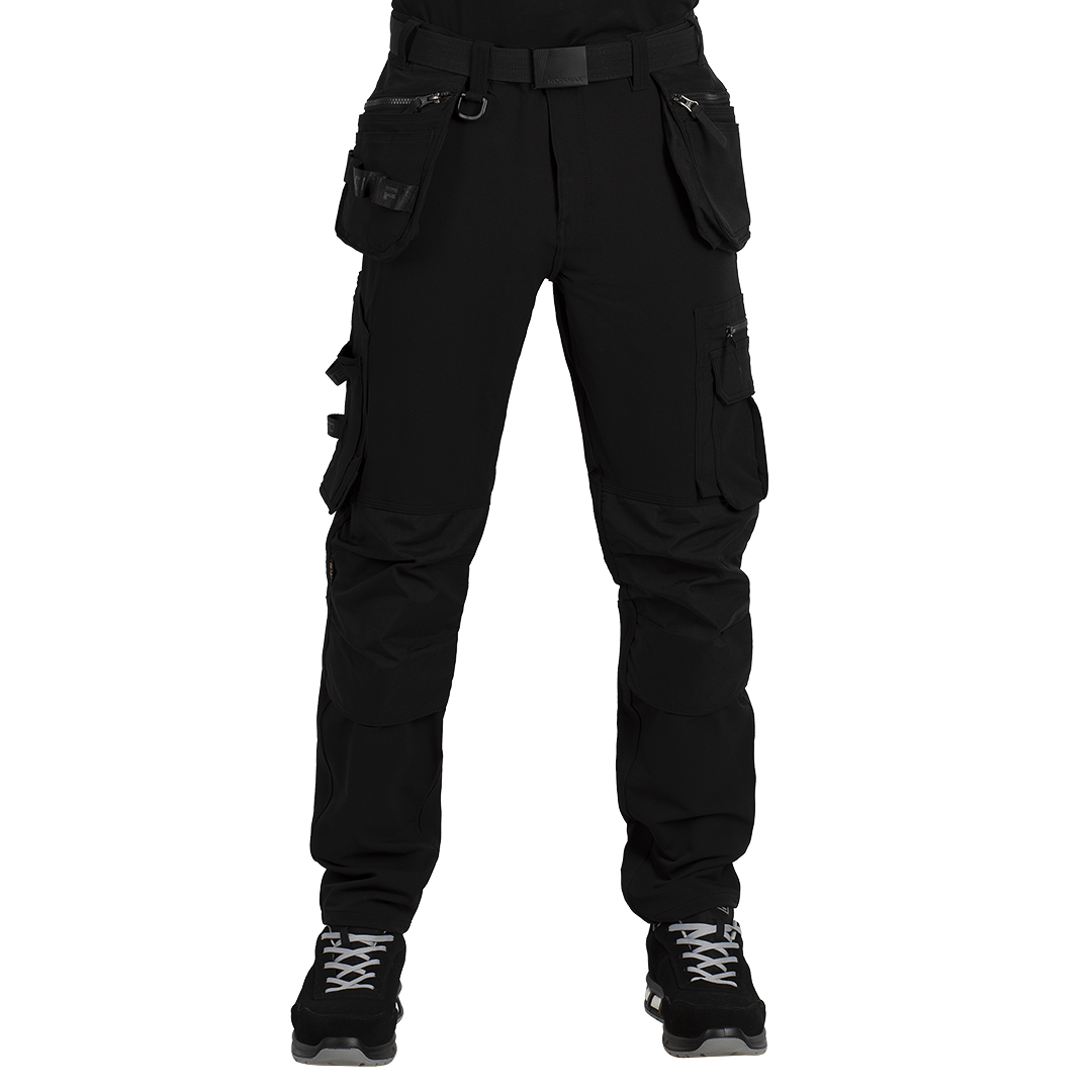 PERFORMANCE PLUS, radne pantalone sa elastinom, crne