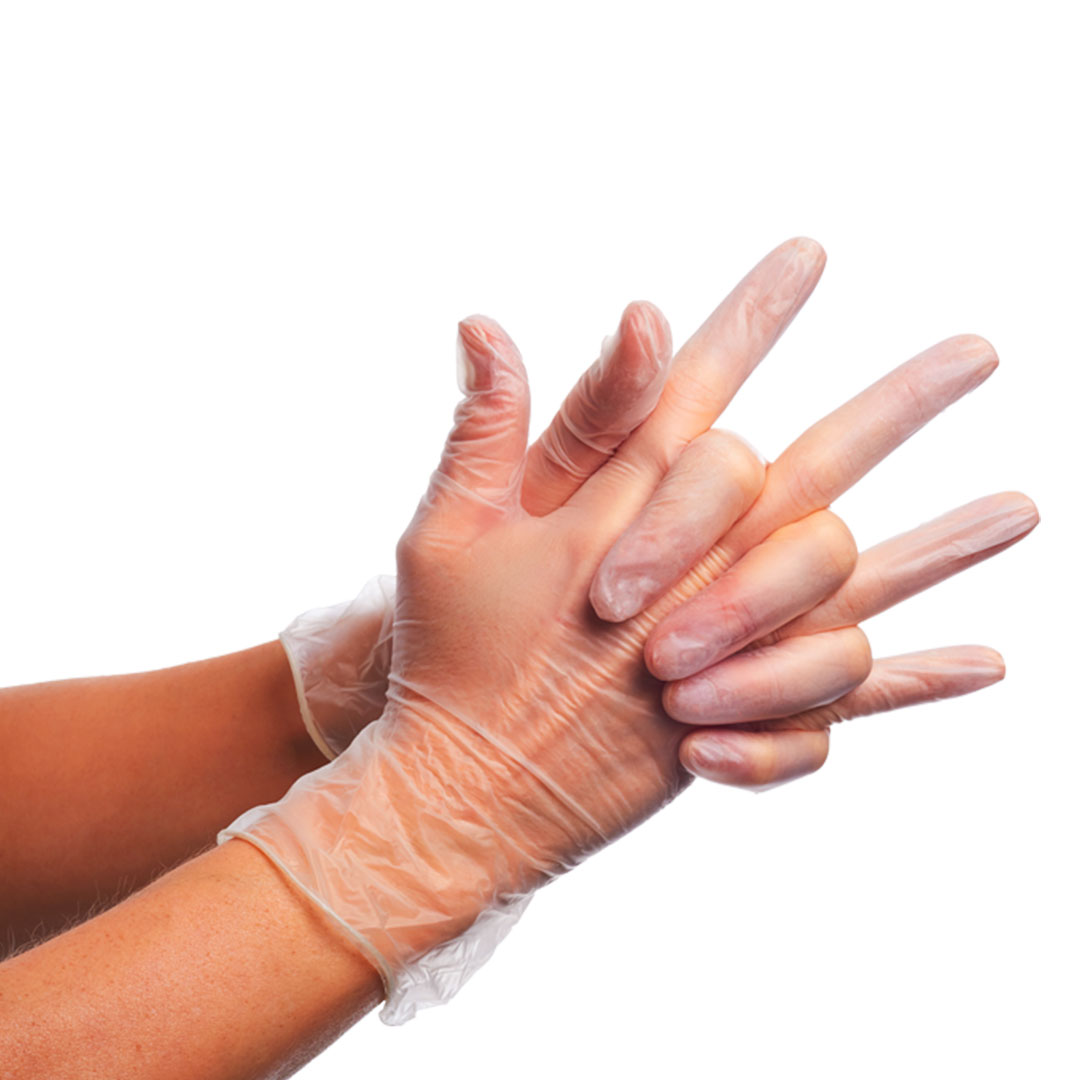 VINYL GLOVES, vinilne rukavice za jednokratnu upotrebu, nepuderisane, 100 kom, transparentne